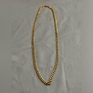 Gold plated diamond cut chain
